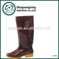 Bottes de pluie en caoutchouc au cours de l’habillage de pluie pour genou en caoutchouc hommes bottes A-901